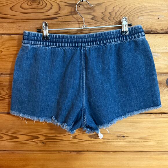 Aerie Jean Drawstring Shorts Small - Picture 2 of 4